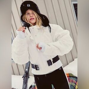 FP Movement by Free People White Ski Jacket with Black Accents